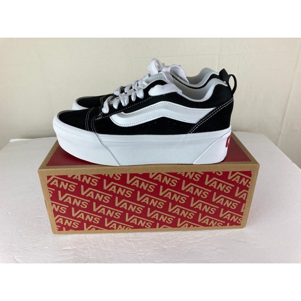 NIB Vans Knu Stack Platform Sneakers Women 8 Chunky Suede Grunge Goth Streetwear - Picture 8 of 15